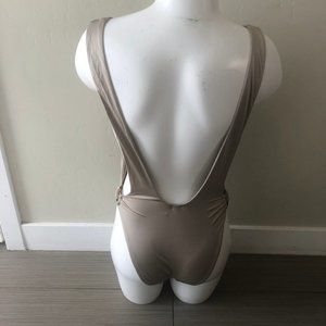 Aerie Low Back Metallic One Piece Swimming Suit